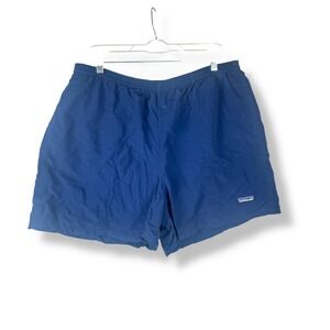 Patagonia Mens Size XL Navy Polyester‎ Swim Shorts Mesh Lined Trunks Beach Lake